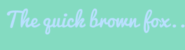 Image with Font Color BAE0FF and Background Color 84DBC1